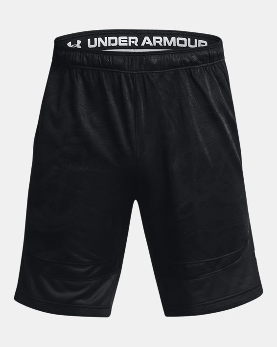 Men's UA Heatwave Hoops Shorts in Black image number 4